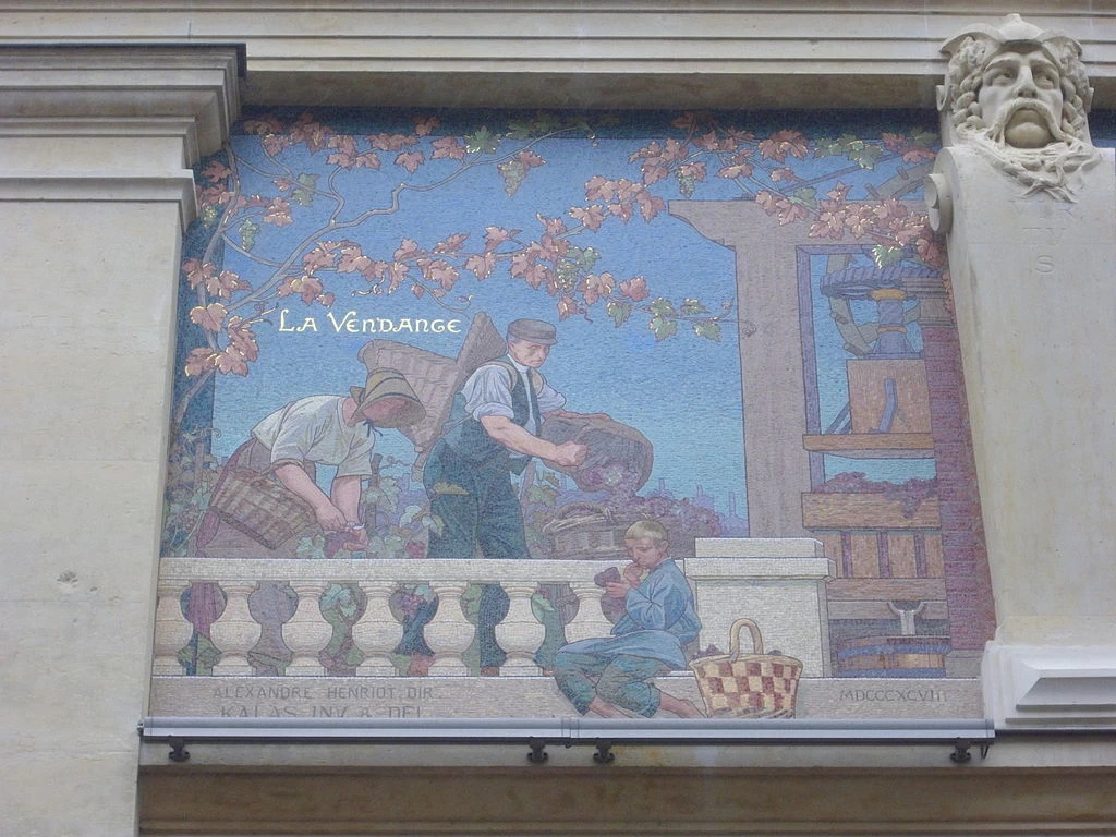 Mosaici di Cellier d'expédition Mumm, Reims - dettaglio 1